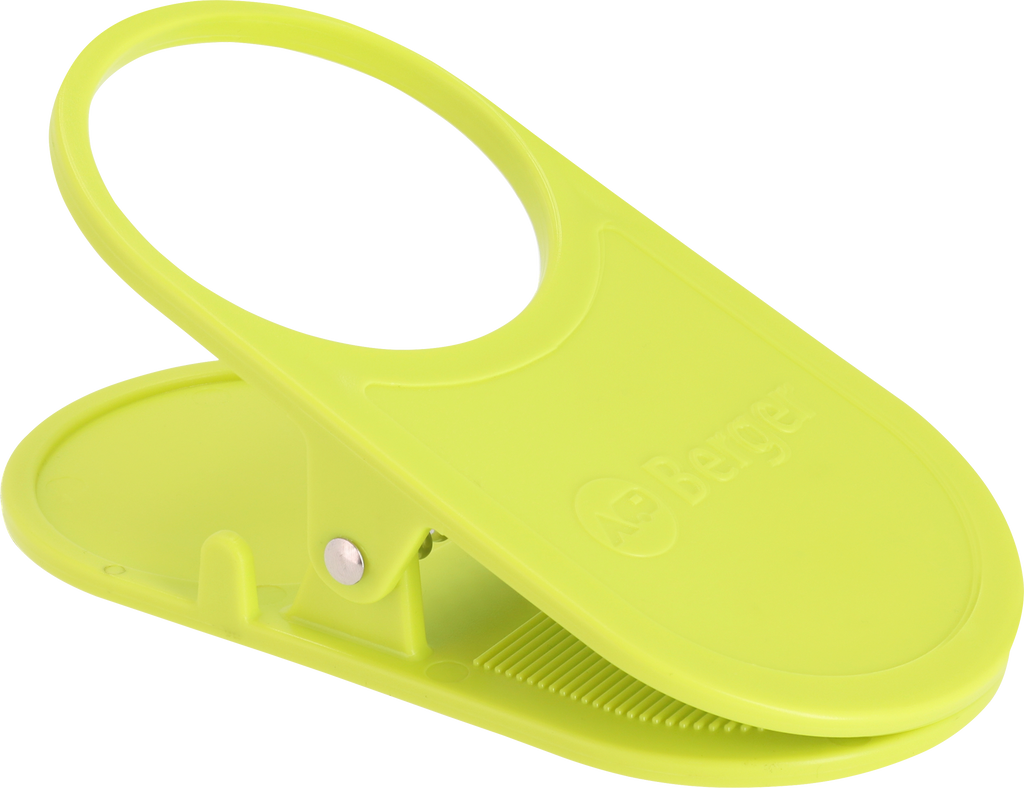 Bordklips drikkeholder lemon ABS Ø7 cm for flasker og glass forfra