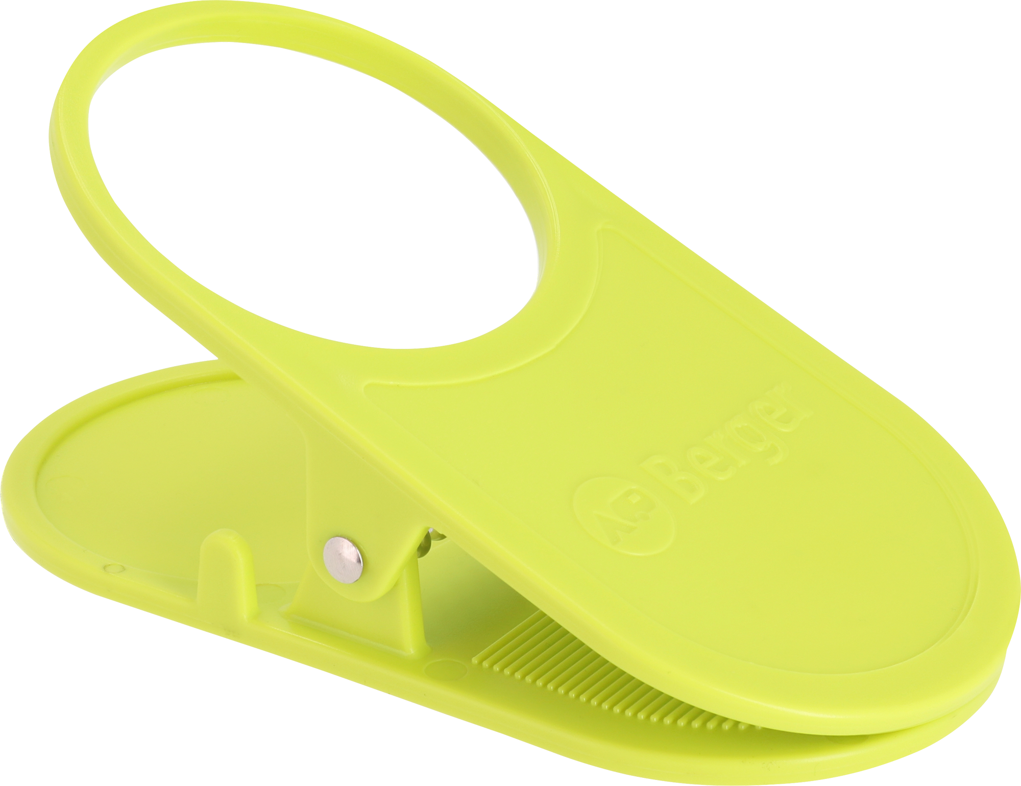 Bordklips drikkeholder lemon ABS Ø7 cm for flasker og glass forfra