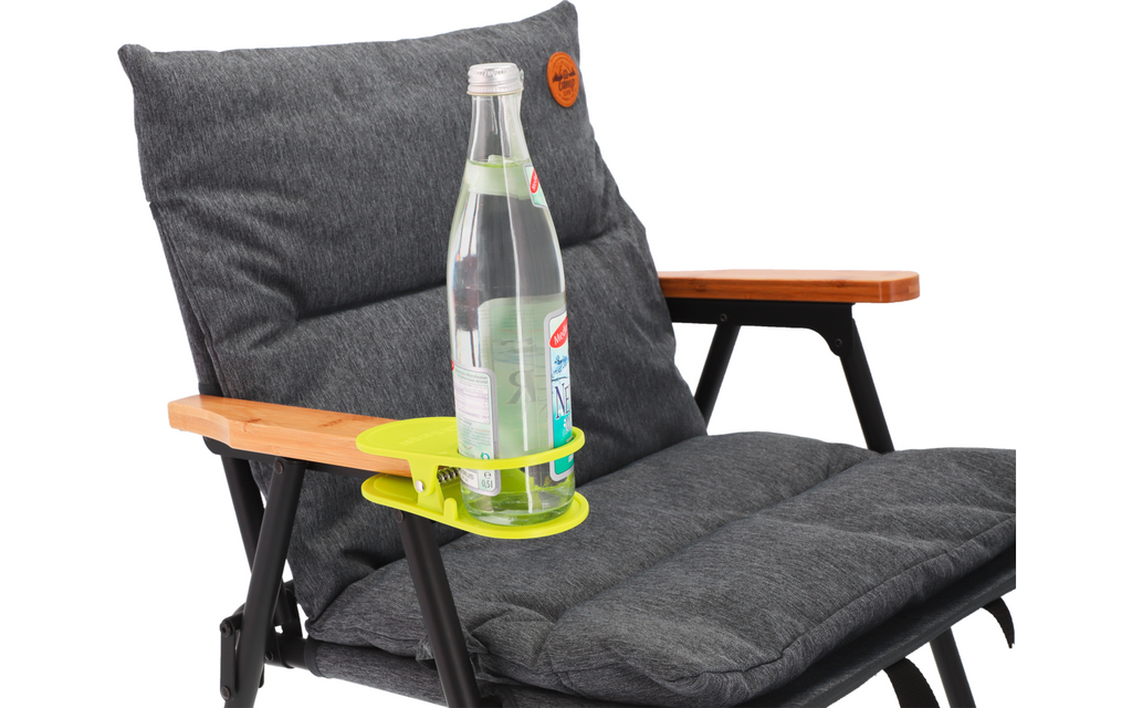 Bordklips drikkeholder lemon ABS Ø7 cm med flaske