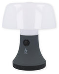 Bordlampe Sirius LED batteridrevet Ø13 cm grå forfra