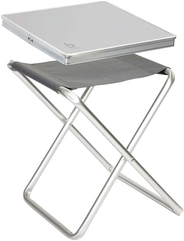 Bordplate for krakk i MDF med aluminiumskant 40x40 cm - Bo-Camp forfra