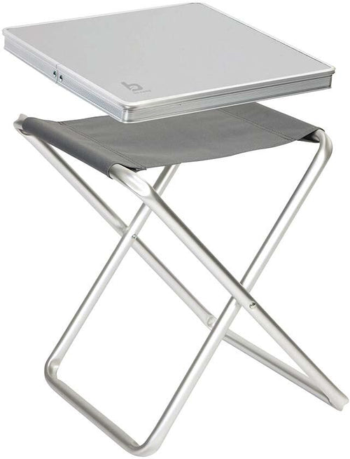 Bordplate for krakk i MDF med aluminiumskant 40x40 cm - Bo-Camp forfra