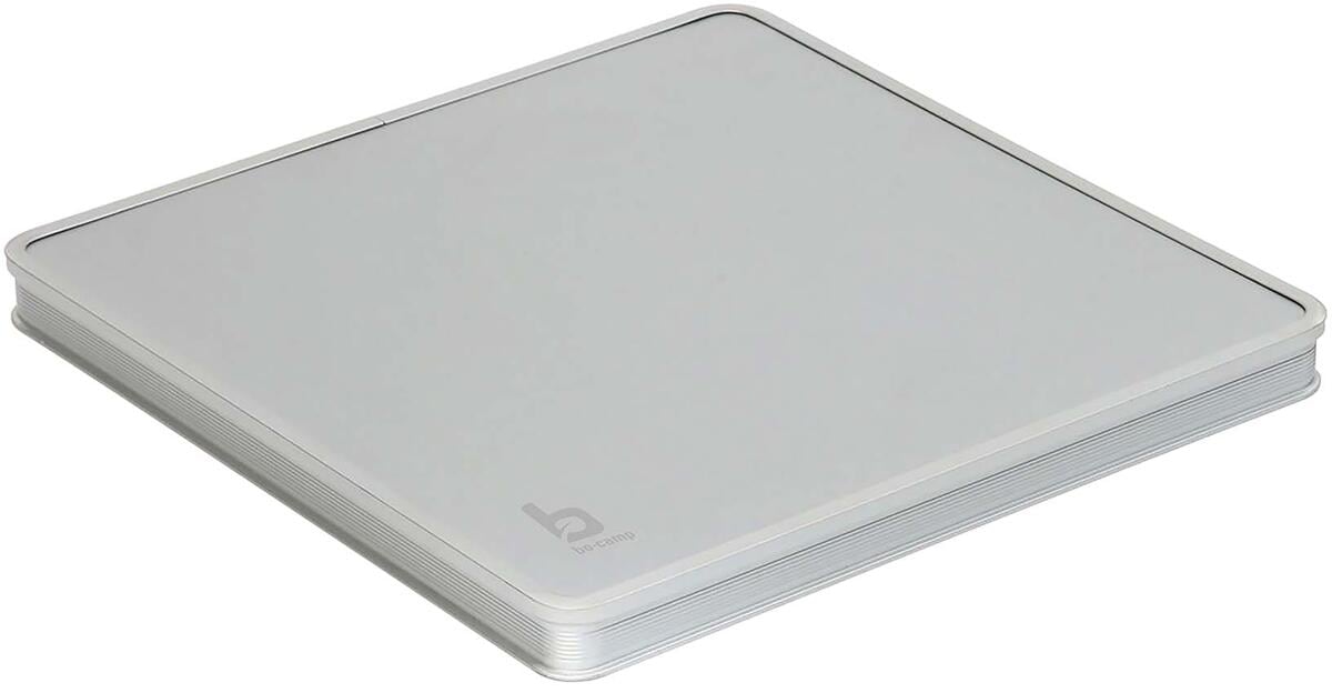 Bordplate for krakk i MDF med aluminiumskant 40x40 cm - Bo-Camp bakside