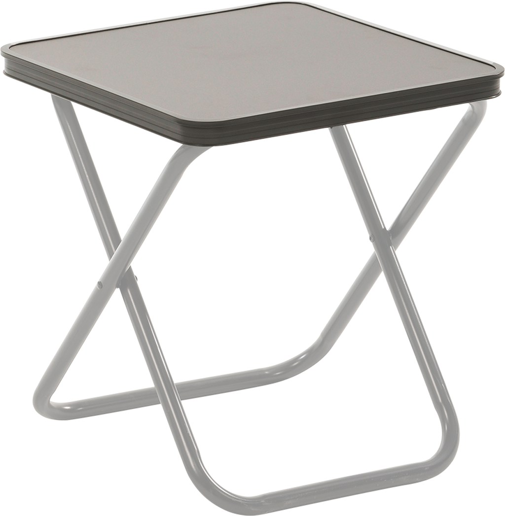 Bordplate for krakk Noto aluminium 44x42,5 cm mørkegrå forfra