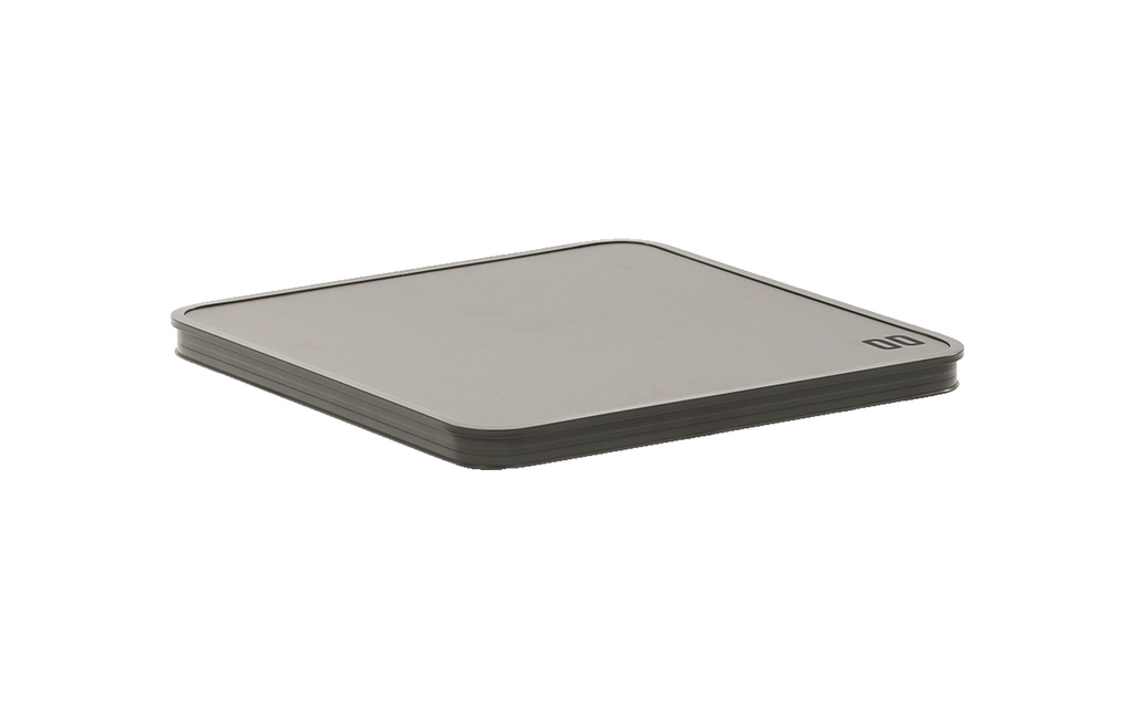 Bordplate for krakk Noto aluminium 44x42,5 cm mørkegrå bakside