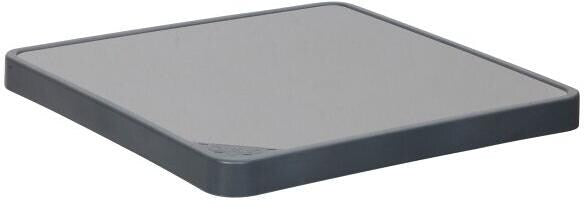 Bordplate HPL for krakk 42x42 cm lysegrå - Crespo forfra
