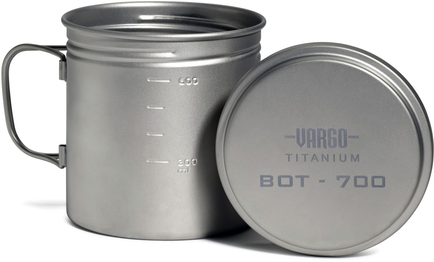 BOT Bottle Pot titan drikkeflaske og gryte forfra