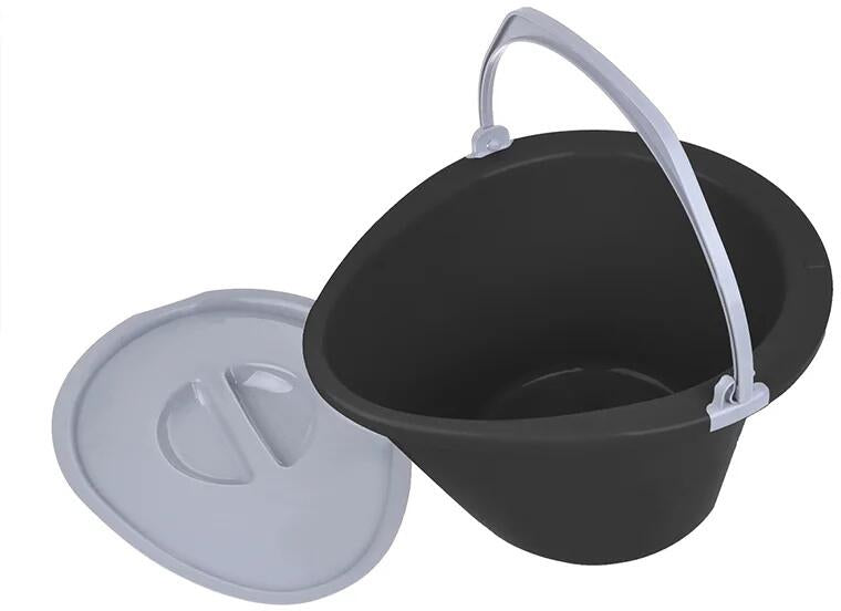 Bøttetoalett portabelt 7L med toalettpapirholder - Pro Plus montert camping