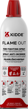 Brannslokningsspray Flame Out KFS 500 vannbasert 500 g - Kidde forfra