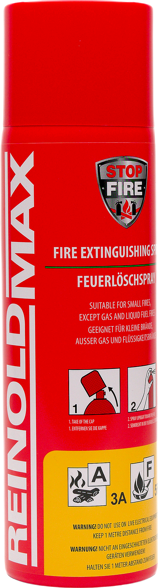 Brannslukkerspray 500 ml PFAS-fri og giftfri fra IWH forfra