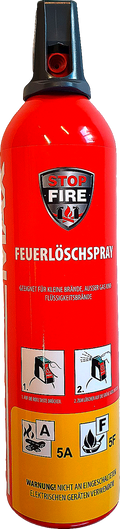 Brannslukkerspray 750 ml PFAS-fri og giftfri forfra