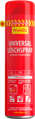 Brannslukkerspray Universal 625 ml for bobil og hjem - Prymos i bruk