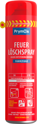 Brannslukningsspray for kjøretøy 600 ml Prymos forfra