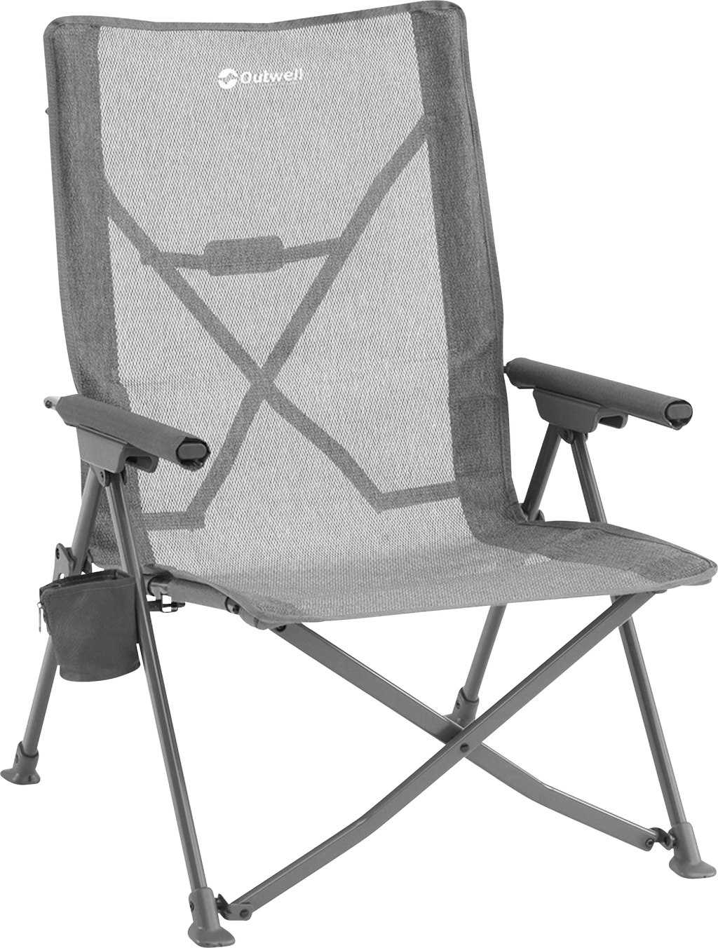 Breaker Lounge campingstol 3-trinns justerbar ryggstøtte - Outwell forfra