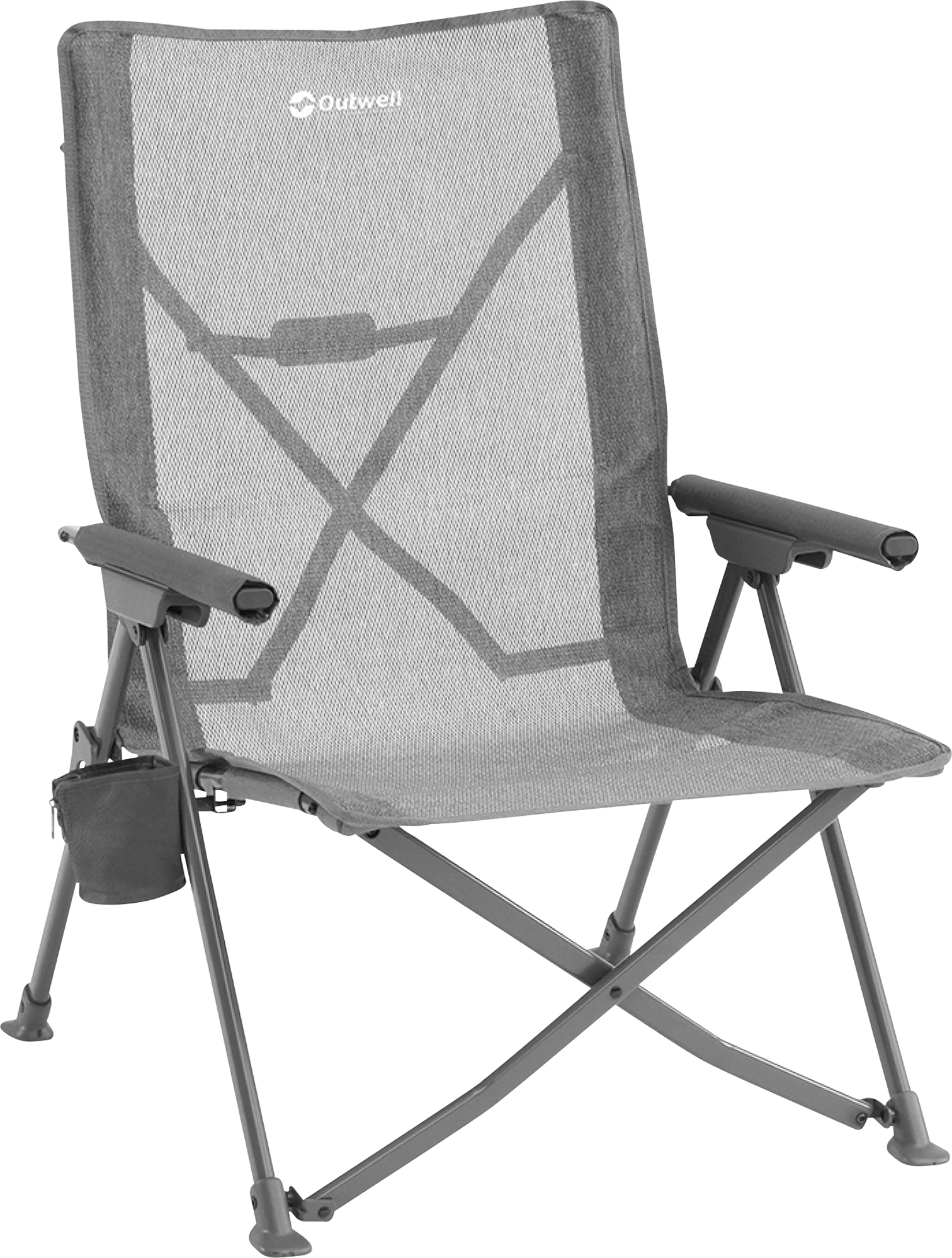Breaker Lounge campingstol 3-trinns justerbar ryggstøtte - Outwell forfra