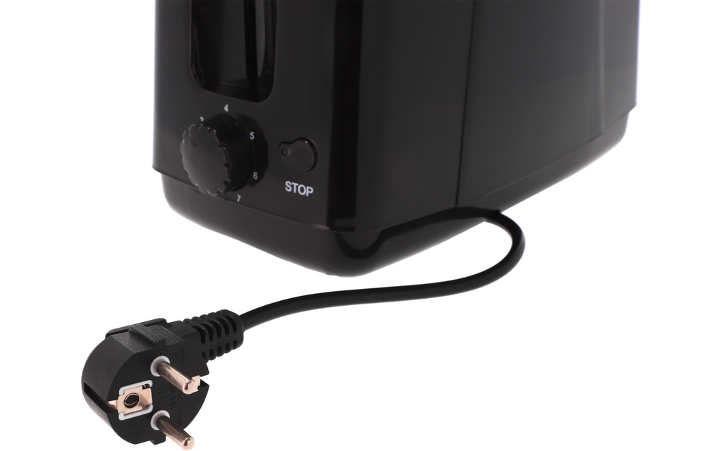 BreakfastBuddy toaster 230 V med 2 spor bakside