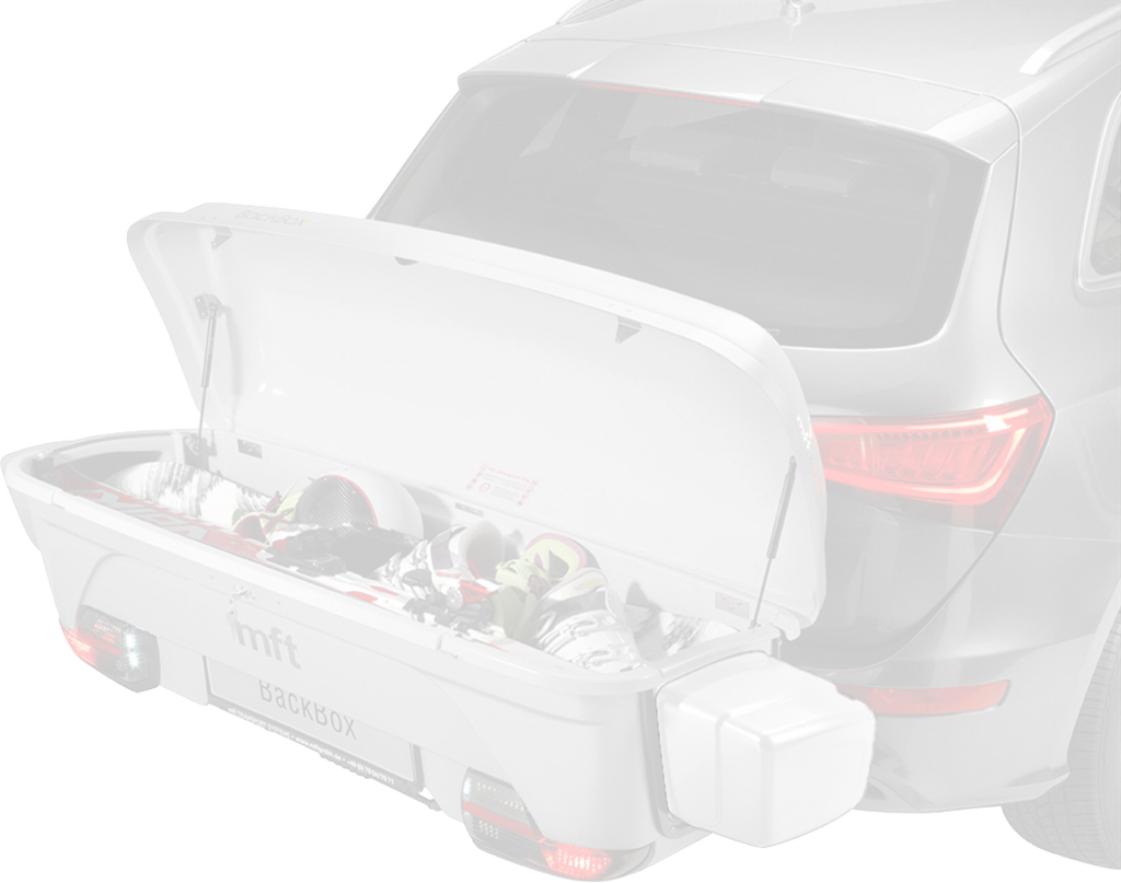 Breddesett for BackBox hekboks 1,9 m hvit forfra