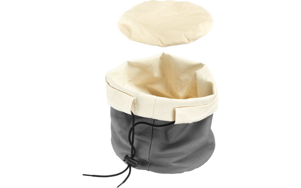 Brødpose med varmpute rund ø 20 x 23 cm bomull - Westmark montert med brød