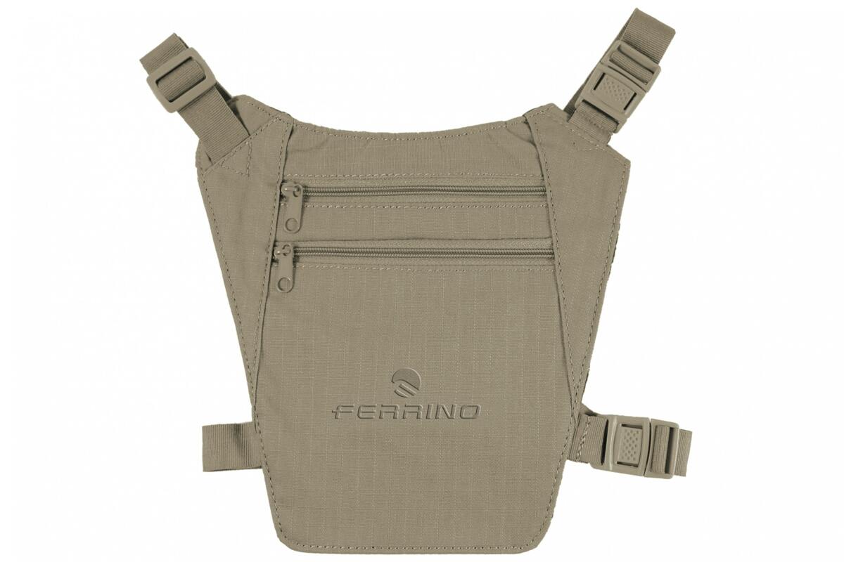 Brystveske Shield 19x18 cm ripstop-bomull 50 g beige for sikker oppbevaring