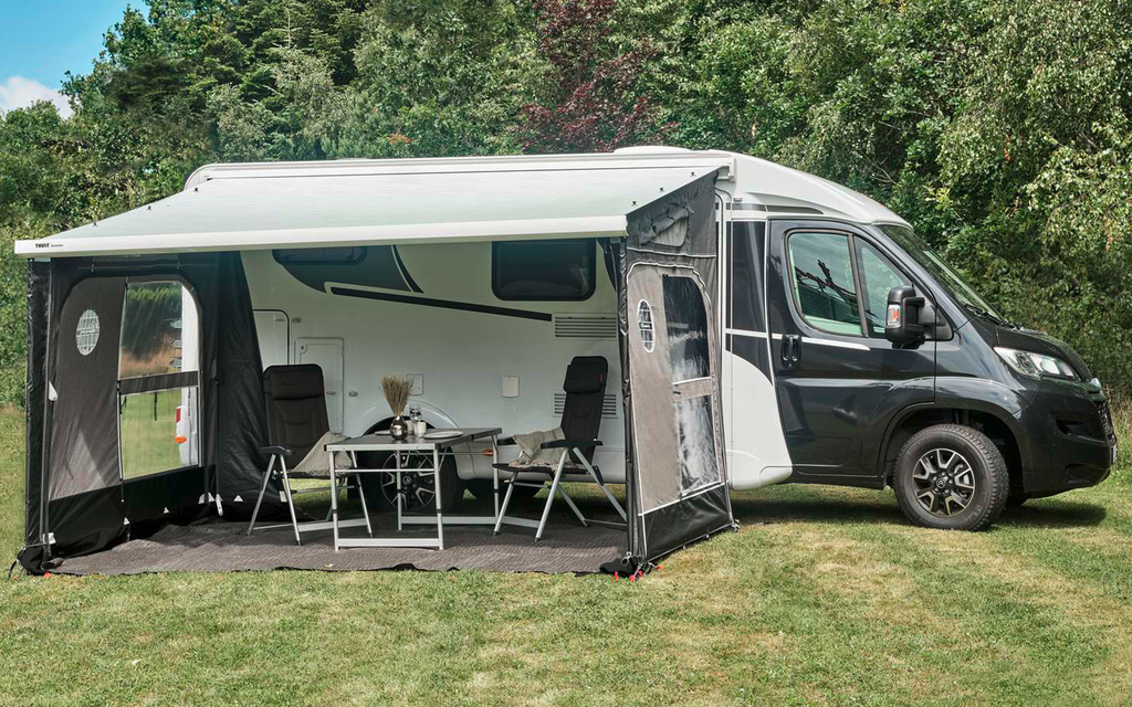 Buddy sidevegg 2er sett grå/beige 240-275 cm Isabella forfra