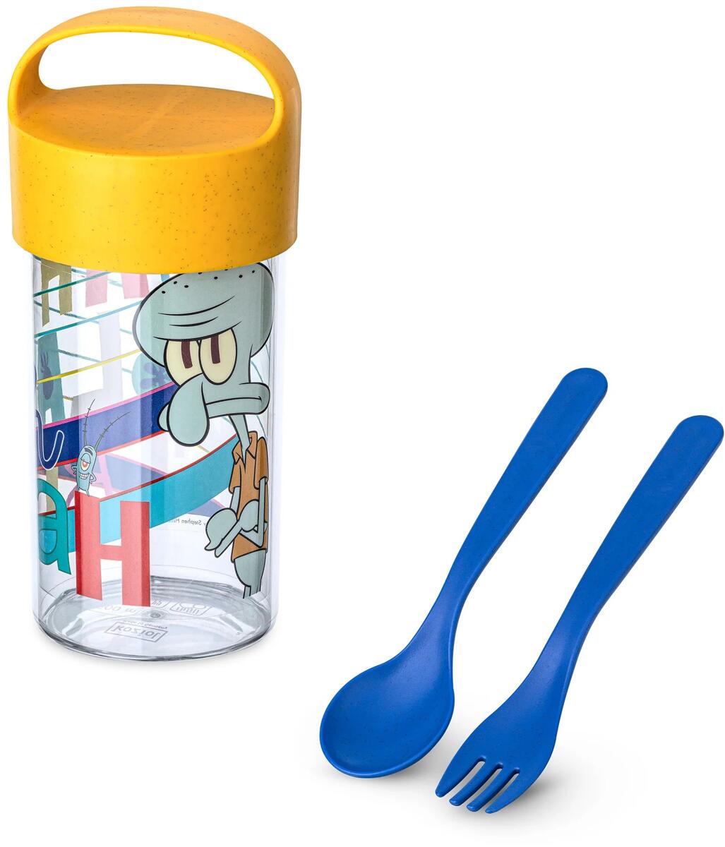 Buddy Snackpot og drikkeflaske sett 500 ml Spongebob montert