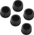 Bunnglider for teltstenger 22 mm, 5-pack sett med svart kunststoff