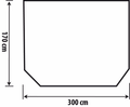 Bunnpresenning for Pontina Air fortelt 300x170 cm forfra