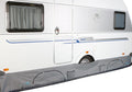 Bunnskjørt universal 400-600 cm grått 52 cm høyde Bo-Camp forfra