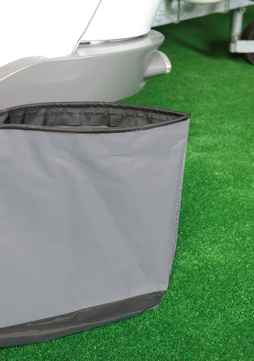 Nærbilde av materialet i bunnskjørt universal 400-600 cm grått 52 cm høyde Bo-Camp