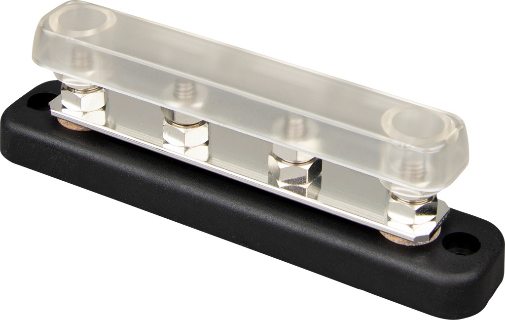 Busbar samleskinne 150A 70V med 4 tilkoblinger Victron Energy forfra