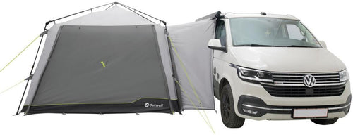 Busfortelt Fastlane 300 shelter 300x300cm UPF 50+ grå bakside