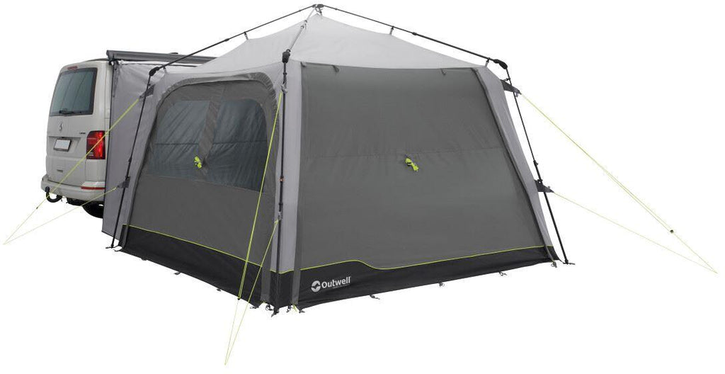 Busfortelt Fastlane 300 shelter 300x300cm UPF 50+ grå detalj av stålramme