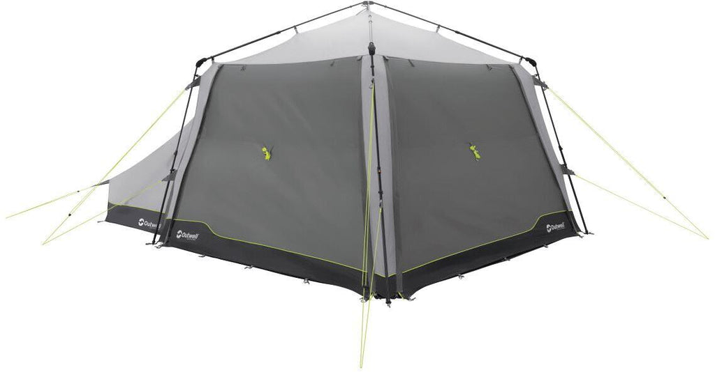 Busfortelt Fastlane 300 shelter 300x300cm UPF 50+ grå teltbunn detalj