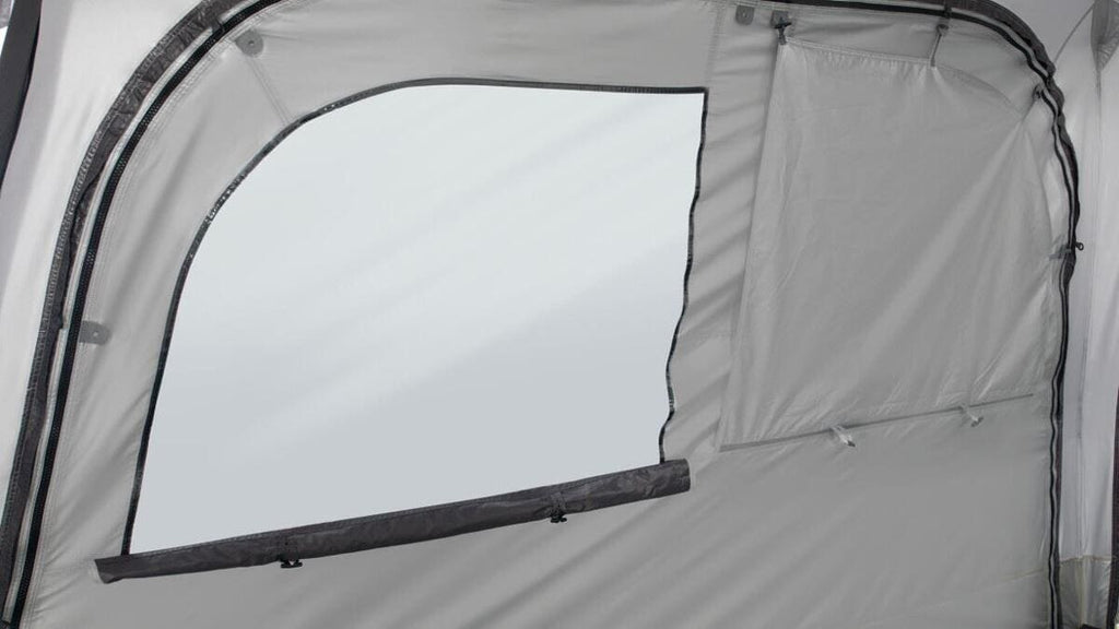 Busfortelt Fastlane 300 shelter 300x300cm UPF 50+ grå med åpnede sider
