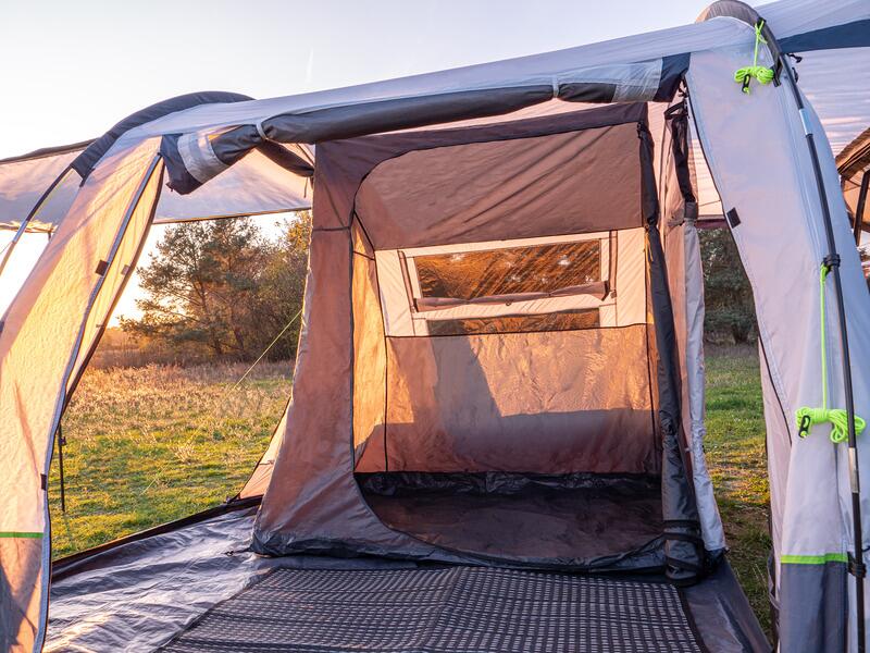 Nærbilde av sømmer og materiale på Busfortelt Re-Tent Tour Easy 300x270cm