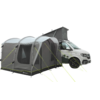 Bussfortelt Armona parallell med to fronter i bruk ved camping