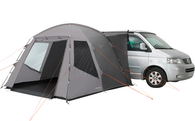 Nærbilde av clip-on system på Bussfortelt Easy Camp Utne