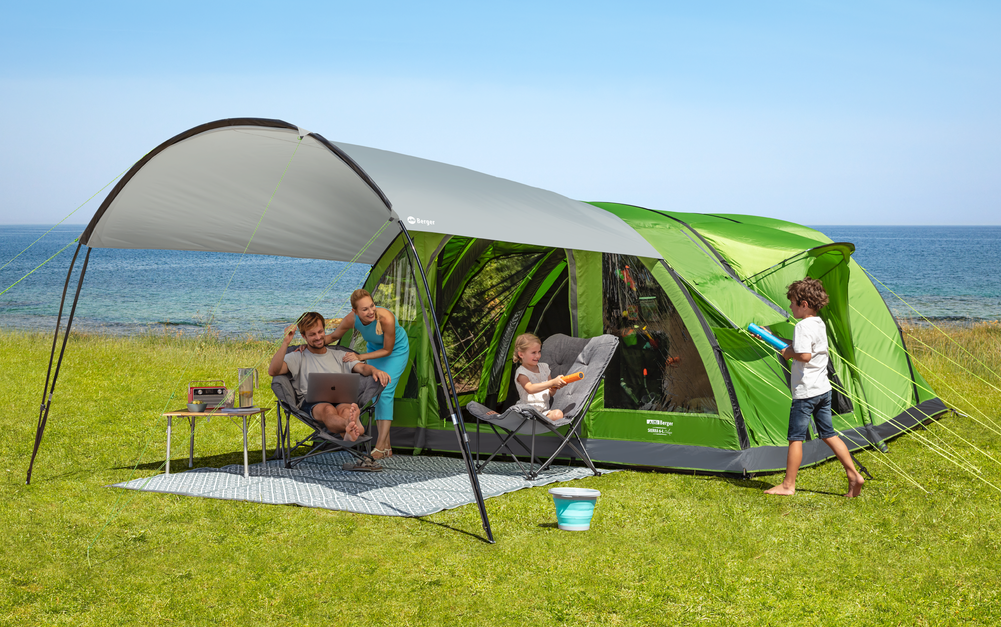 Calabria universelt solseil 280x300 cm forfra