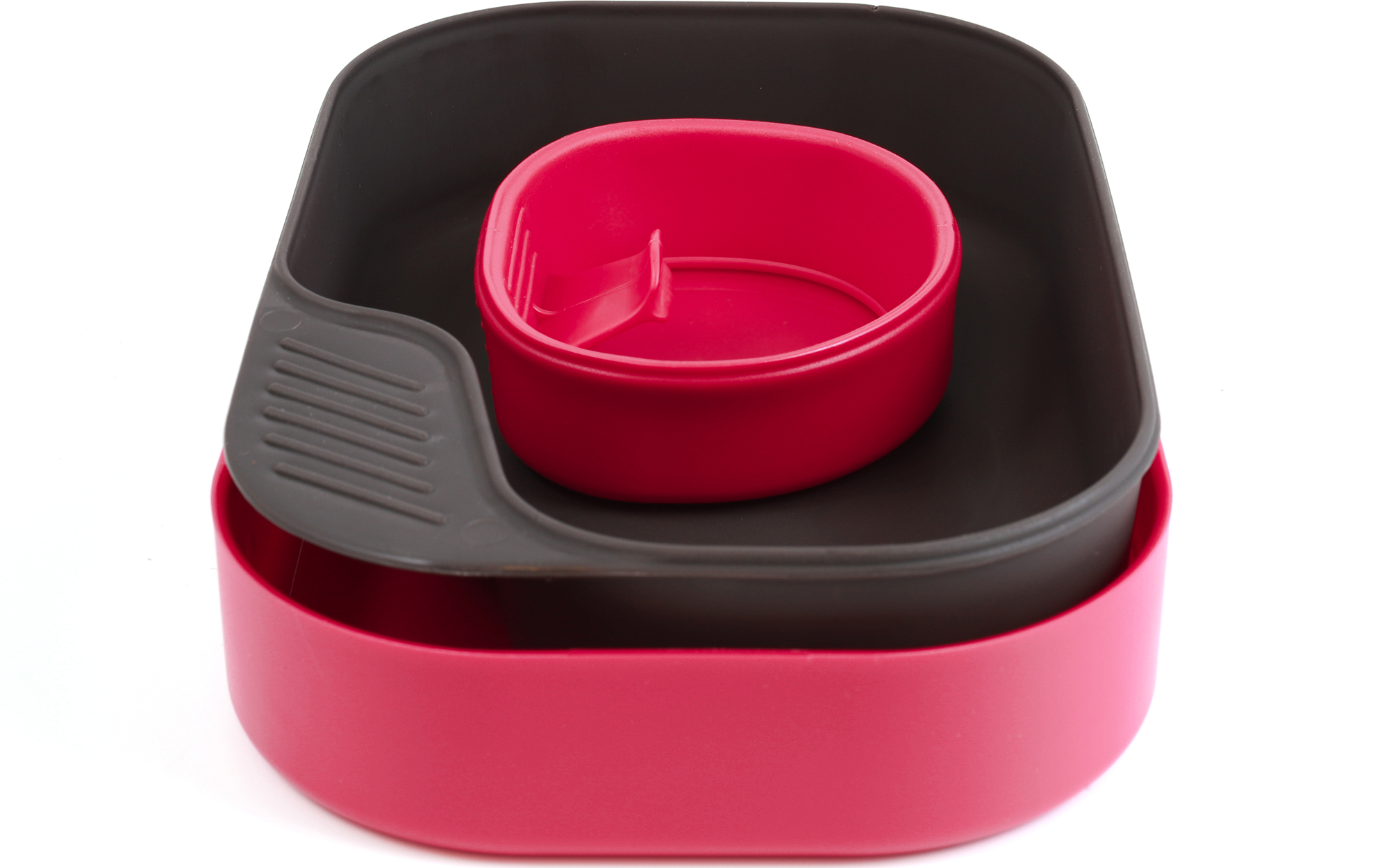 Camp-A-Box Basic spisesett med kopp og tallerken raspberry for camping