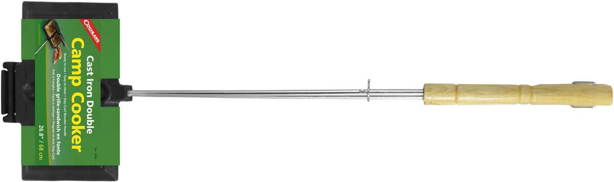 Camp Cooker dobbel i støpejern 68 cm - Coghlans forfra