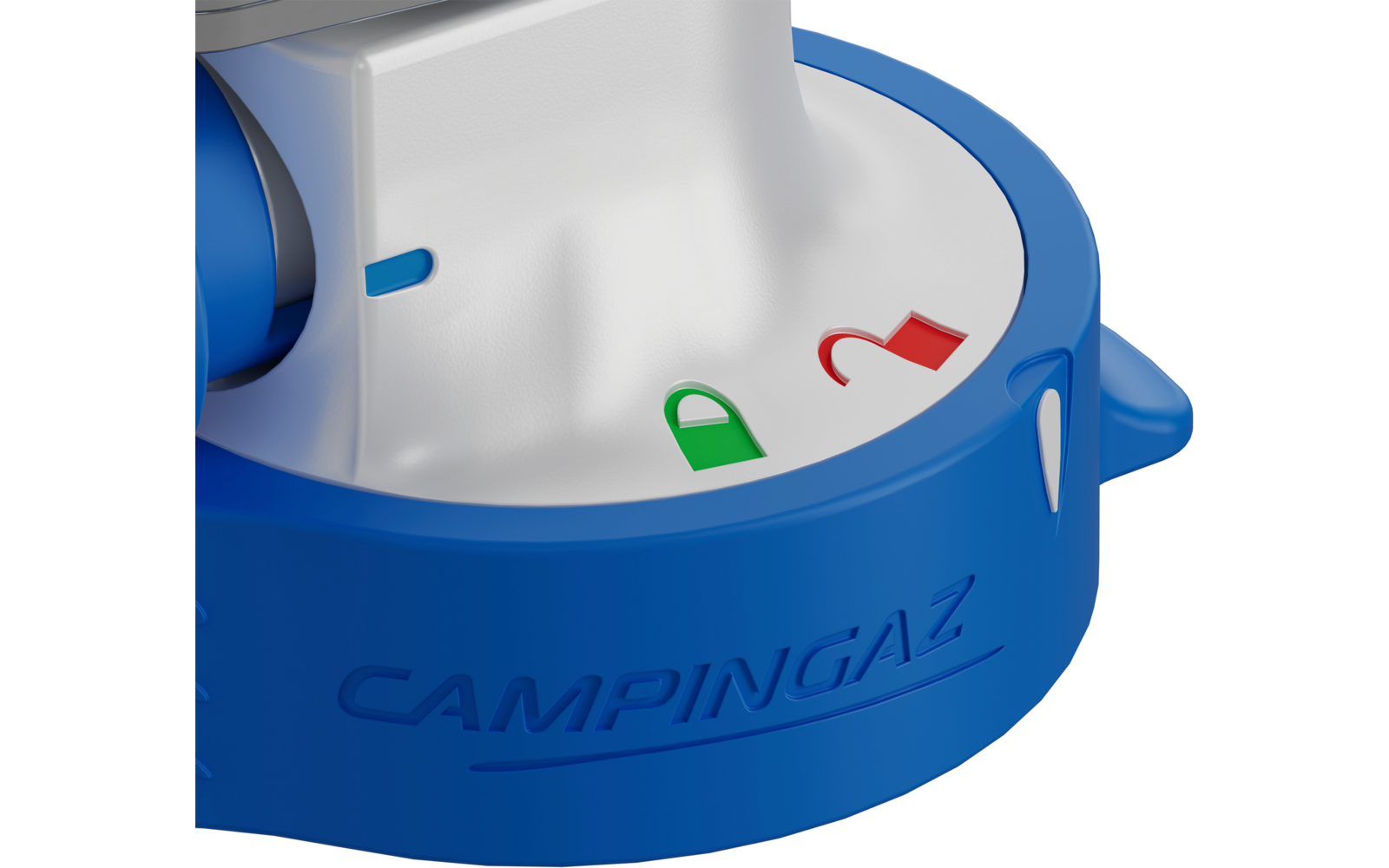 Camp & Trek gasskoker 2 flammer med piezotenning detalj nærbilde
