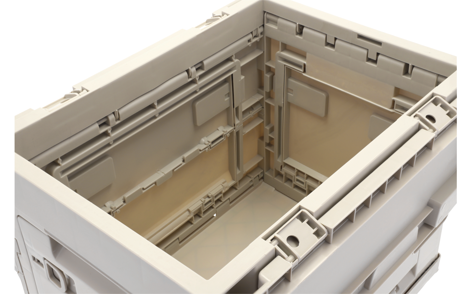 CamperBox L 30 sammenleggbar oppbevaringsboks montert som bord