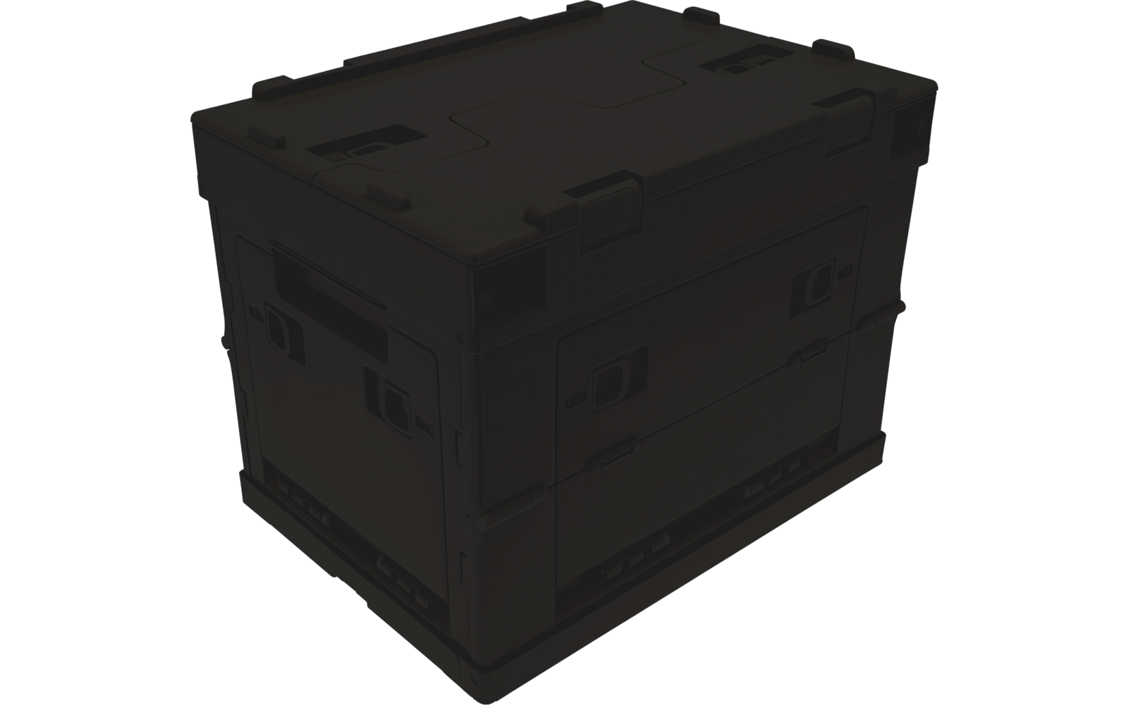 CamperBox sammenleggbar oppbevaringsboks 30 l detalj av lokk