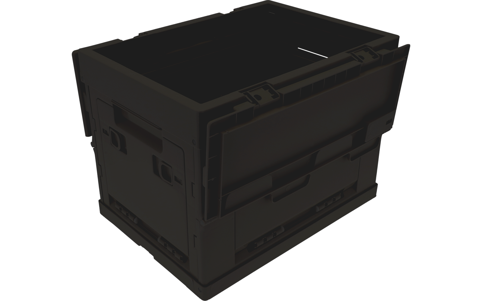 CamperBox sammenleggbar oppbevaringsboks 30 l montert og i bruk
