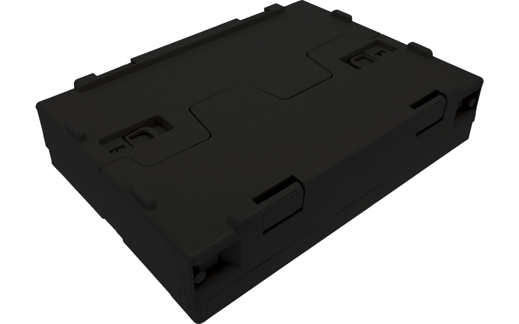 CamperBox sammenleggbar oppbevaringsboks 30 l sidevisning