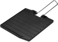 CampFire grillplate aluminium med antihaftbelegg og sammenleggbart håndtak forfra