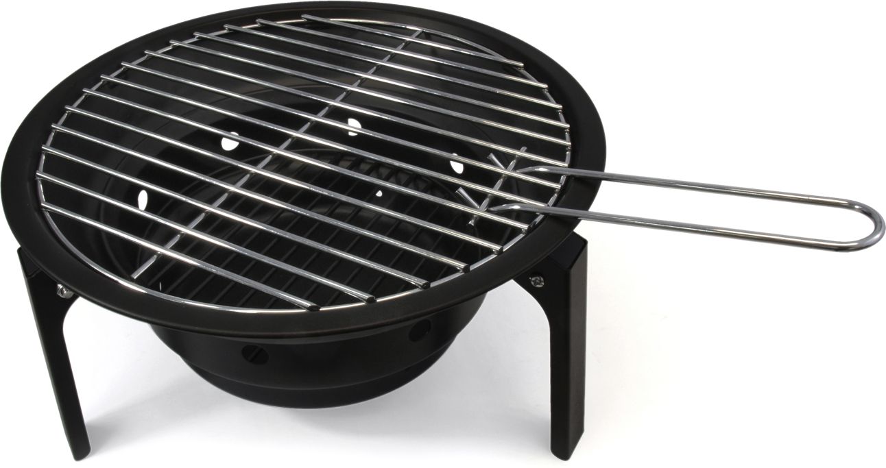 Campfire kullgrill sammenleggbar 32 cm med bålpanne sett forfra