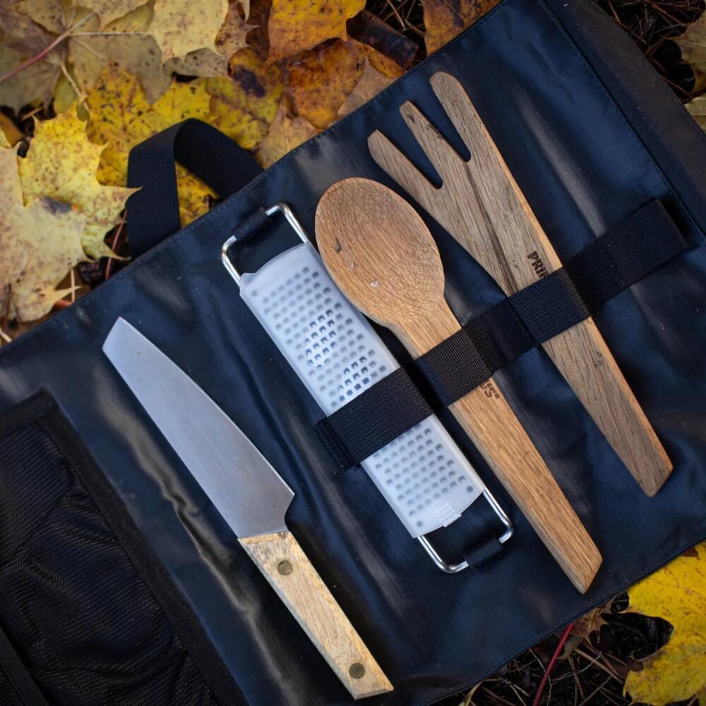 CampFire Prep sett 5-delt kniv detalj