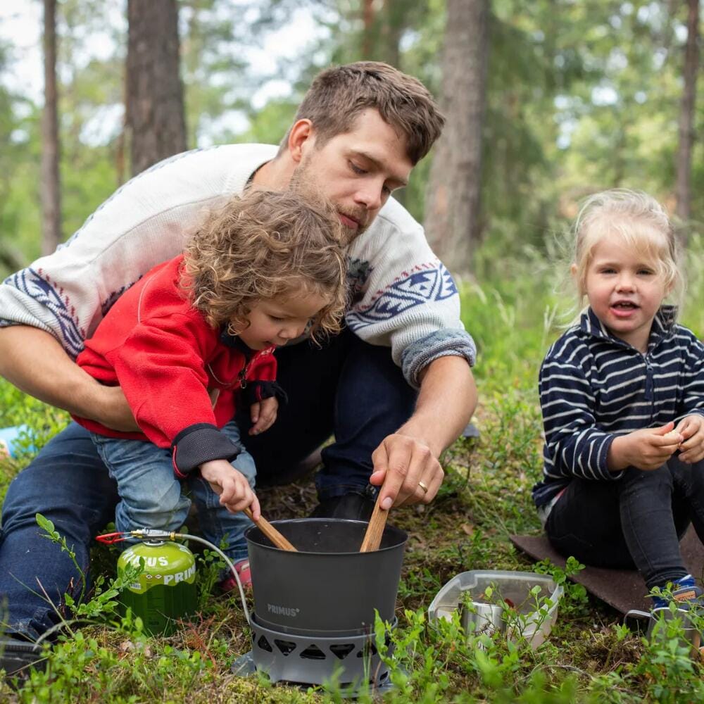 CampFire Prep sett 5-delt oppbevaringsveske montert
