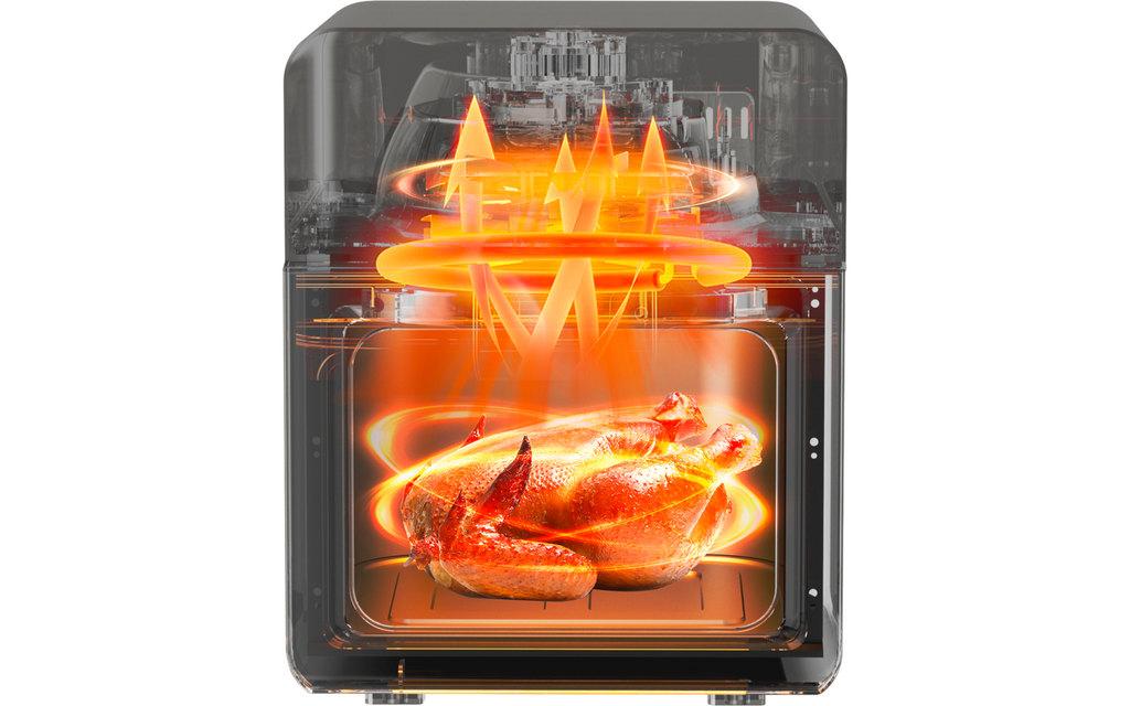 CampGourmet airfryer-stekeovn for camping montert i campingvogn